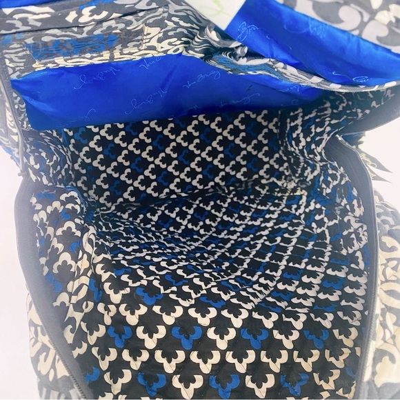 Vera Bradley Canterberry Cobalt Large Campus Backpack 15” x 11” x 5” - Picture 9 of 11
